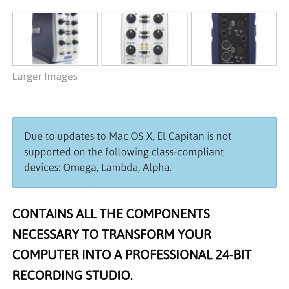 Lexicon Omega digital interface - Picture 8 of 8
